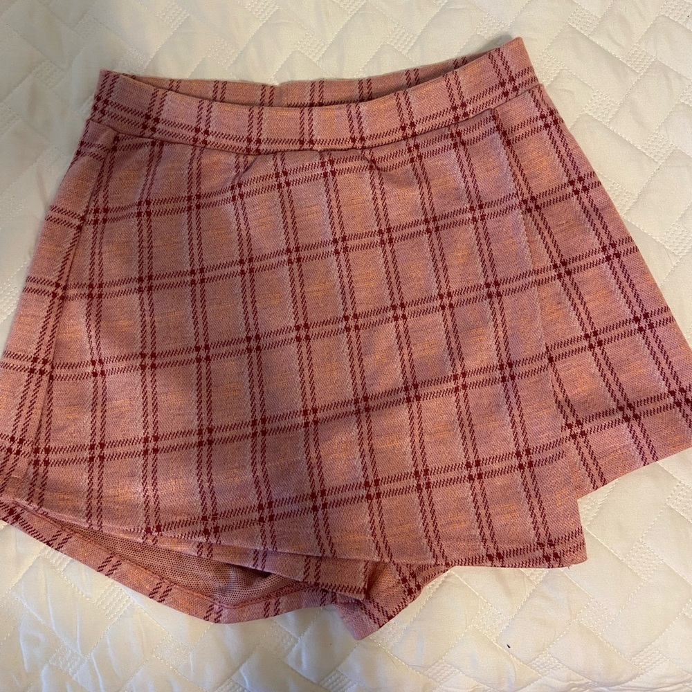 Plaid Pink Skort
